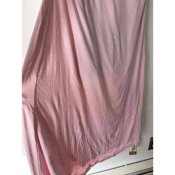 NWT OGL Scoop Neck Side Ruched Airy Brami Midi Dress Eco Skinkiss Medium - Picture 7 of 9